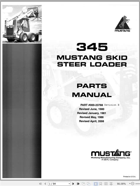 mustang skid steer owners manual|mustang skid steer replacement parts.